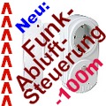 Abluft-Steuerung mit Funk-Magnetsensor und Zwischenstecker gro&szlig;e Reichweite