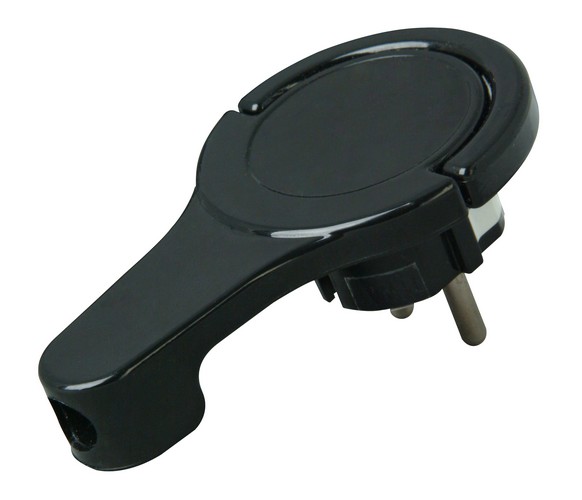 Flachstecker schwarz