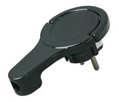 Flachstecker schwarz