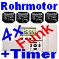 Funk-SET 4 Jalousie-Funkschalter mit Timer 