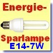 Energiesparlampe 2 R&ouml;hren mit kleiner Fassung E14