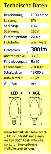 LED-Kerzenlampe