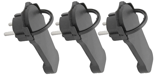  3x extraflacher Winkelstecker 1300479