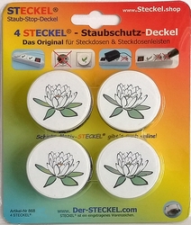 4 Stück Deko-STECKEL DS-401 Blume weiss_01
