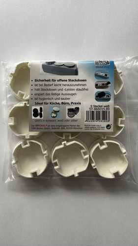 9-er Pack Der-Steckel.com Staubschutz Deckel für Steckdosen