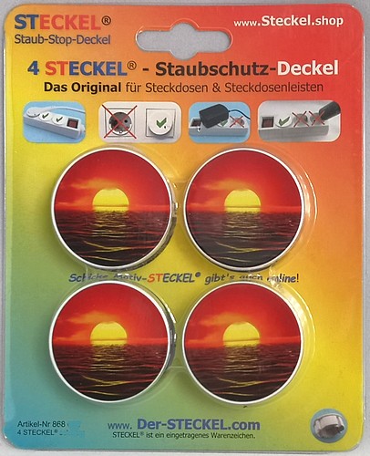 Deko-STECKEL Deko Steckdosen Abdeckung Rahmen rot