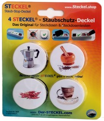 Deko-STECKEL Deko Steckdosen Abdeckung Rahmen rot