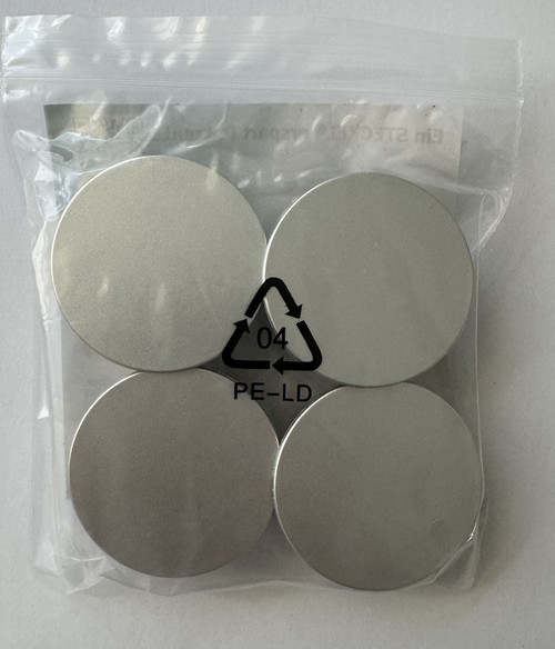 4 Steckel im PE-Beutel