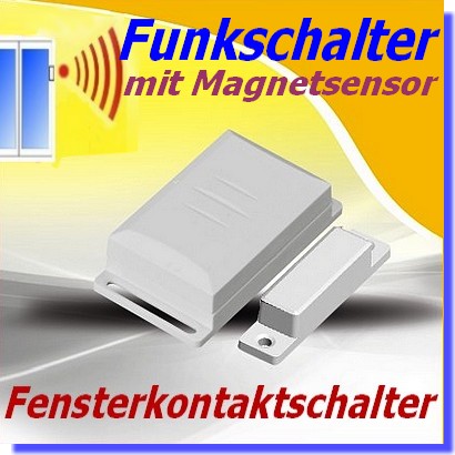 DFM-1000 Funk Fensterkontaktschalter Funk-Magnetsensor