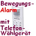 König Bewegungssensor Bewegungsmelder Alarm mit Sirene und eingebautem Telefonwählgerät