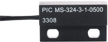 Flacher Reed-Sensor Schließer schwarz mit 50 cm Kabel MS324-3
