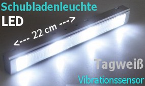 LED Schubladenleuchte LSL-4 Vibrationssensor Touch-Funktion 9-21239 kaltweiß