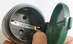Funkstecker mit Klappdeckel DOR-2300 IP 44 und Funk-Bewegungsmelder DIW-44