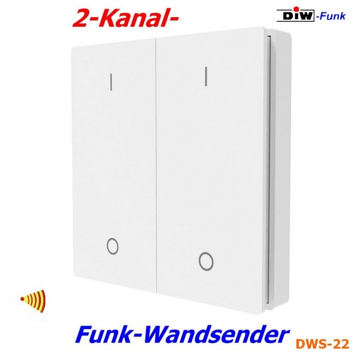 2-fach Funk-Wandsender
