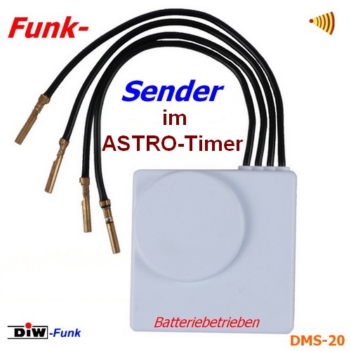 Funk-Sender DMS-20 im ASTRO-Timer DIW-Funk Serie