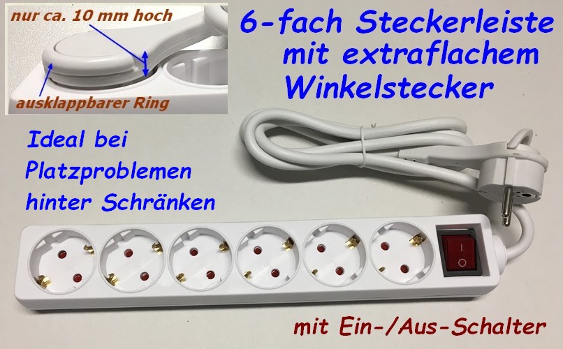 extra flache steckdosenleiste