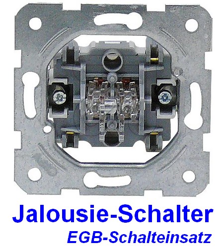 Jalousie-Schalter 080540 für Doppelwippe EGB Schalteinsatz
