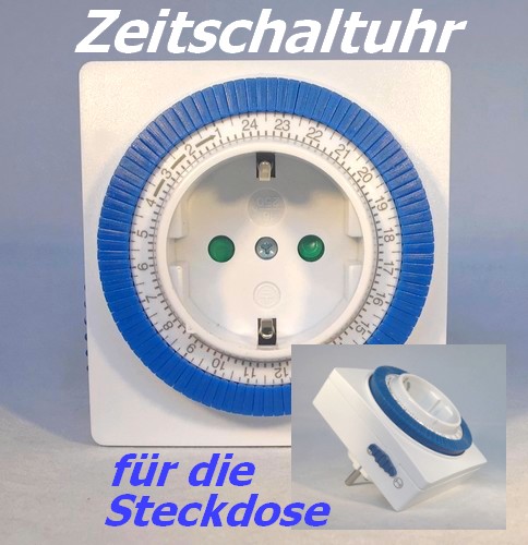 Elektromechanische Zeitschaltuhr für die Steckdose