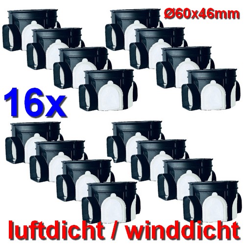 Set mit 16 Stück winddichte Schalterdosen Gerätedosen