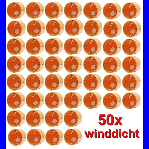Set mit 50 Stück winddichte Hohlwanddosen Gerätedosen