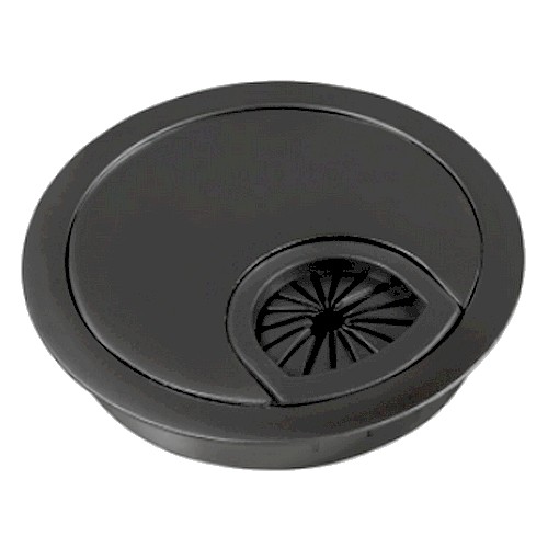 ST-114_Kabeldurchführung Metall schwarz 60-1318114 EAN 4250967336490