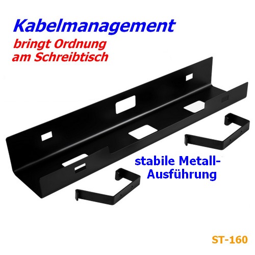 ST-160_Kabelmanager schwarz 60-1900160