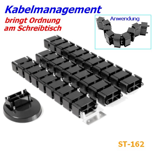ST-161_Kabelmanager weiß 60-1900162 EAN: 4250967335912