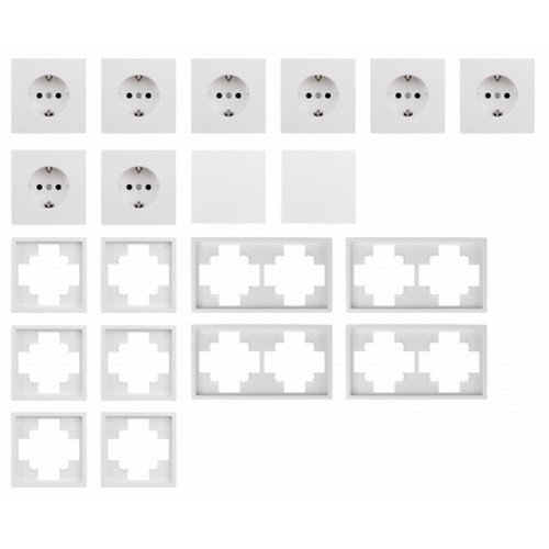 Steckdosen Set STANDARD SHALLOW_ws_Schalterprogramm