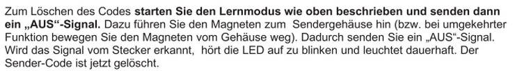 DIR-2300 mit Fenstersensor einen Code löschen