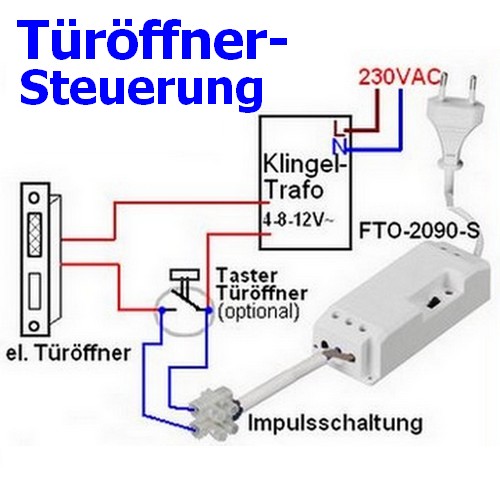 Anschlussskizze Türöffner