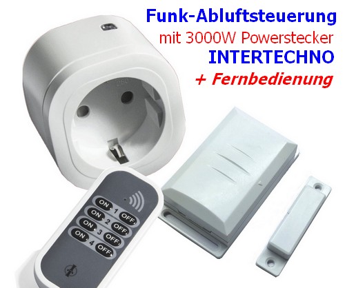 DFM-IT-ITS Funk-Abluftsteuerung mit Powerstecker und extra Handsender zum Top-Preis! (c) www.Funk-Abluftsteuerung.de