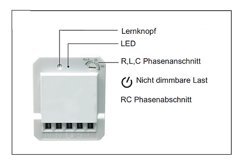 DIW Intertechno ITD-250 Lage der Bedienteile