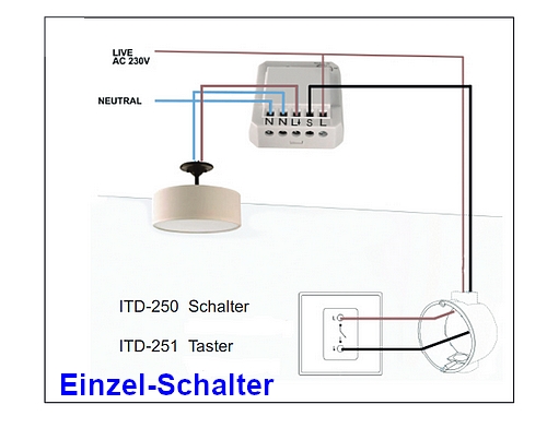 DIW Intertechno ITD-250 Einfach-Schalter