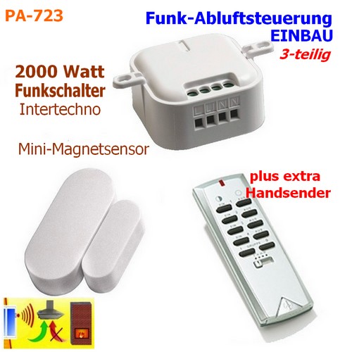 PA-723 Intertechno EINBAU Abluftsteuerung mit Handsender