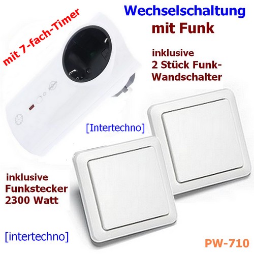 PW-710 Funk-Wechselschaltung mit Timer Intertechno