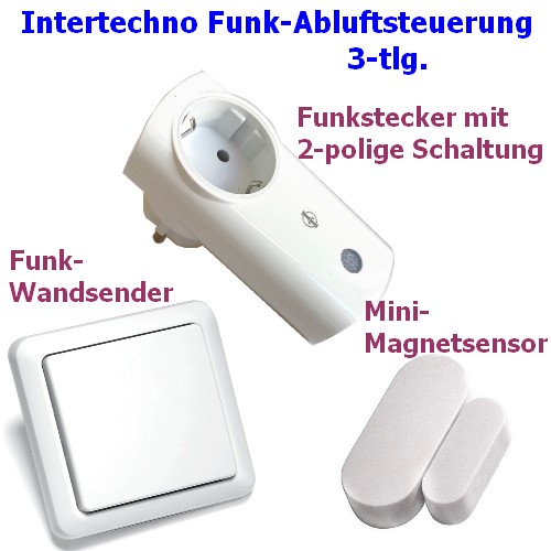Funk-Abluftsteuerung ITM-200-IT-K2300-YWT-8500 Intertechno 2000 W