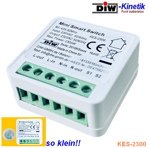 MINI-Funkschalter KES-2300 DIW-KINETIK Serie