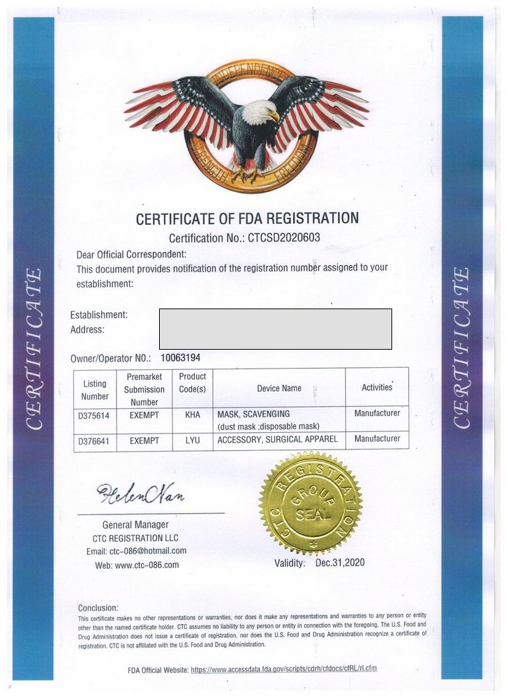 FDA_certificate