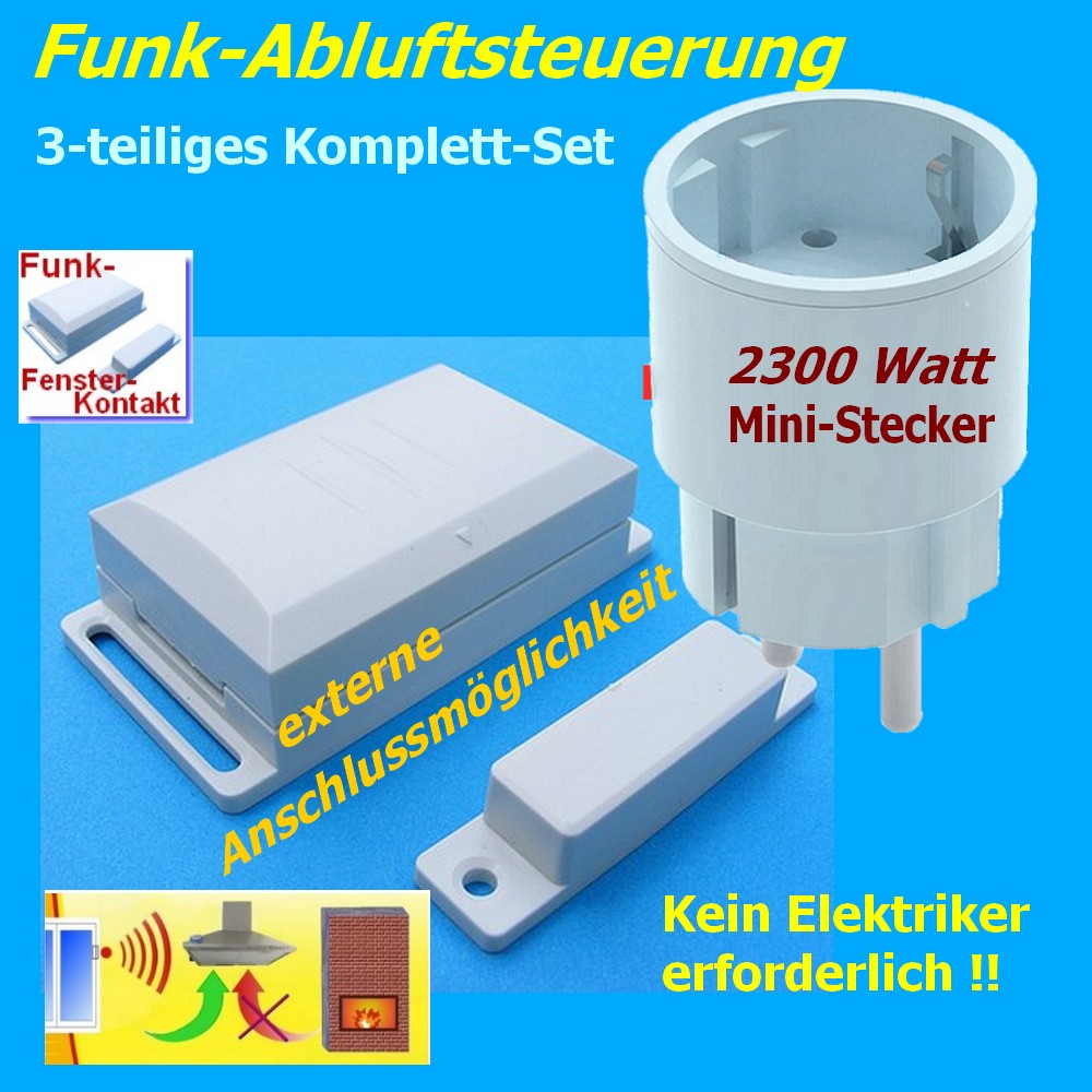 Funk-Abluftsteuerung DFM-DIR Komplettset mit Mini-Stecker