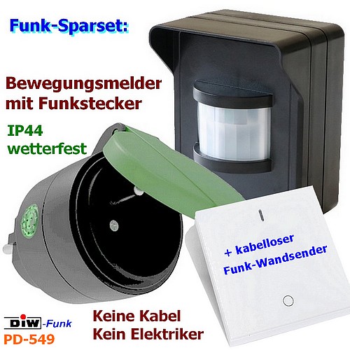 Funkstecker mit Klappdeckel DOR-2300 IP 44