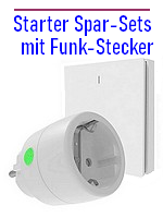 Hier finden Sie Sparsets mit Funk-Stecker in verschiedenen Ausführungen zum TOP-Preis. Markengeräte DIW-Funk und Intertechno