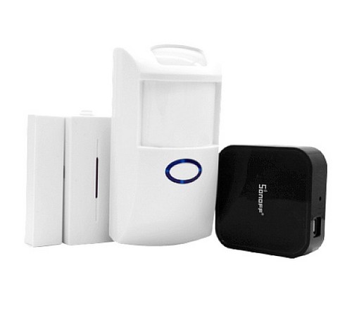 Alarm-Set mit RFbridge DW1 Fenstersensor und PIR2 Bewegungsmelder