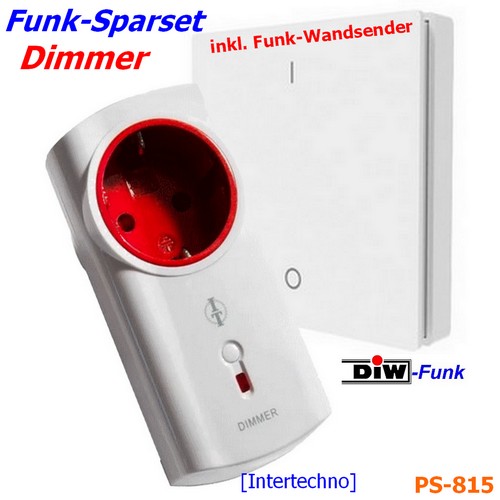 Funk Sparset PS-815: DIW-Funk Wandsender DWS-11 mit Intertechno-DIMMER ITLR-200