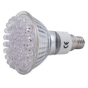 Eaxus LED Hochvoltstrahler Spot 230 V, E14, mit 38 LEDs, 2 Watt, warmweiß