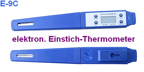 E-9C elektronisches Einstichthermometer Fleisch- /Braten-Thermometer